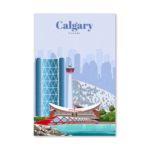 Calgary Canvas - Studio 324 Art Clock Canvas
