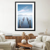 Calm Docks Print Art Clock Canvas
