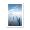 Calm Docks Print Art Clock Canvas