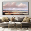 Calm Fields Canvas Art Clock Canvas