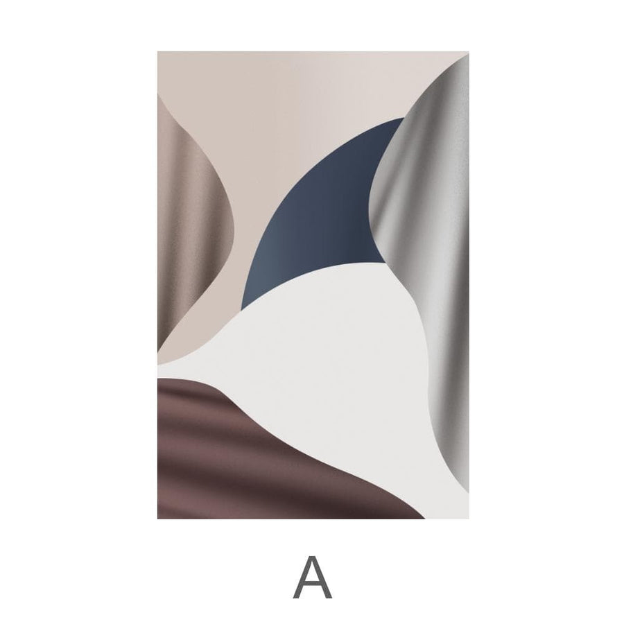 Calm Flow Canvas Art A / 40 x 50cm / No Board - Canvas Print Only Clock Canvas