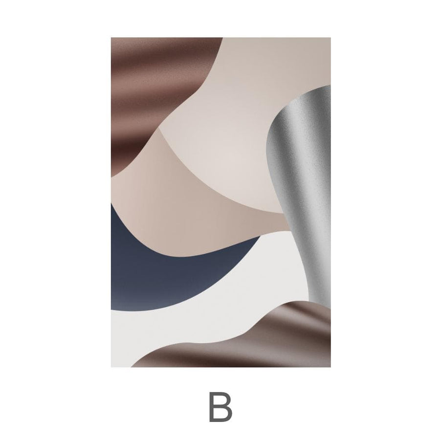 Calm Flow Canvas Art B / 40 x 50cm / No Board - Canvas Print Only Clock Canvas