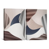 Calm Flow Canvas Art Set of 2 / 40 x 60cm / Unframed Canvas Print Clock Canvas