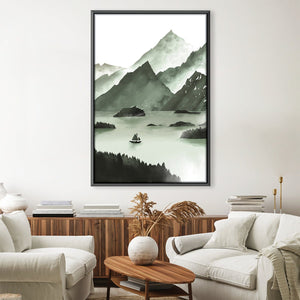 Calm Lake Canvas Art 30 x 45cm / Unframed Canvas Print Clock Canvas
