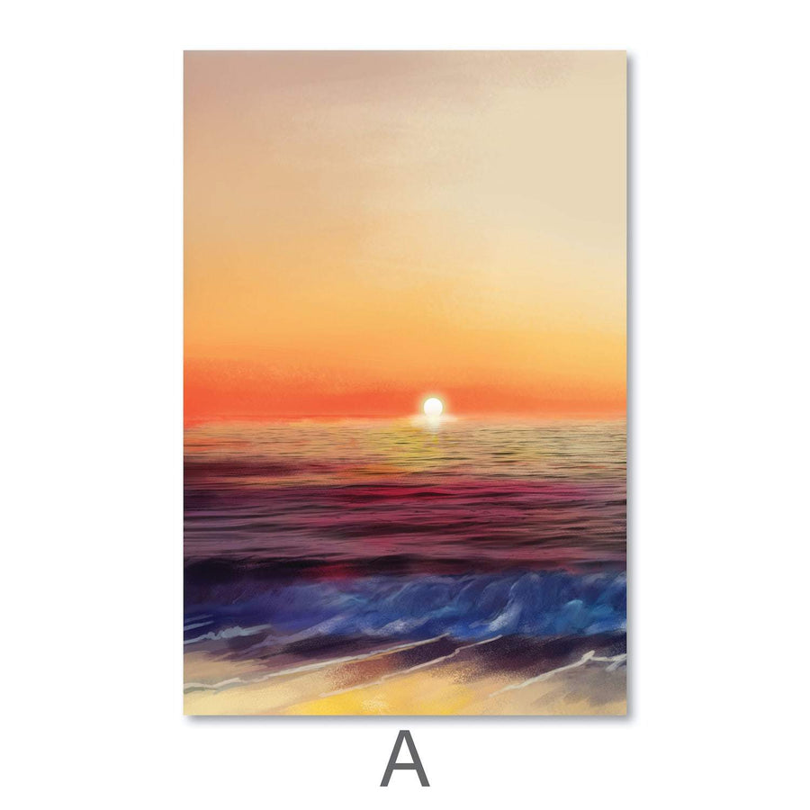 Calm Shores Canvas Art Clock Canvas