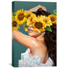 Camilia Blooming Canvas Art 30 x 45cm / Unframed Canvas Print Clock Canvas