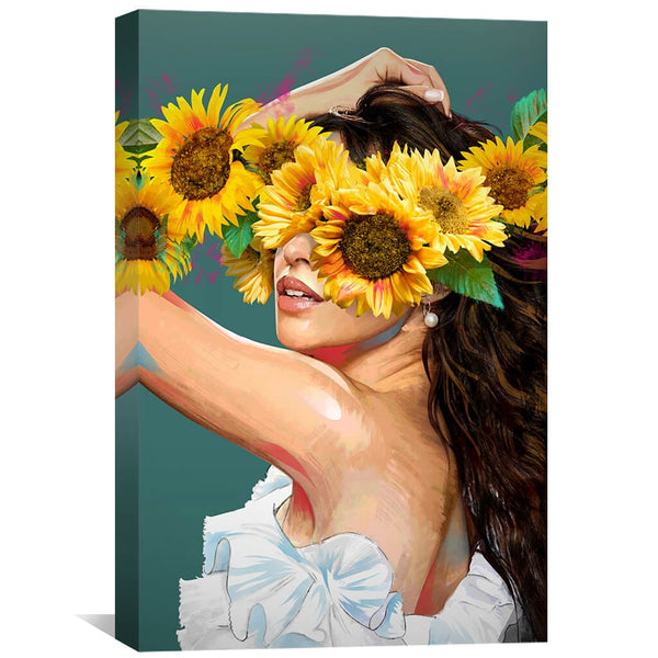 Camilia Blooming Canvas Art 30 x 45cm / Unframed Canvas Print Clock Canvas
