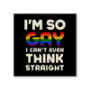 Can't Think Straight Canvas Art Clock Canvas