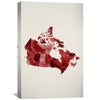 Canada Watercolor Canvas Art 30 x 45cm / Unframed Canvas Print Clock Canvas