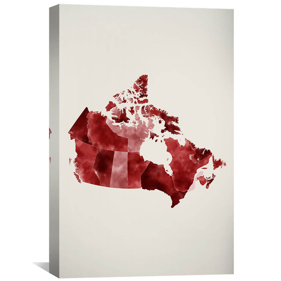 Canada Watercolor Canvas Art 30 x 45cm / Unframed Canvas Print Clock Canvas