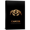 Cancer - Gold Canvas Art 30 x 45cm / Unframed Canvas Print Clock Canvas