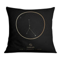 Cancer Traits Gold Cushion Cushion Cushion Square Clock Canvas
