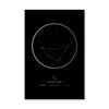 Capricorn Traits Gold Canvas Art 40 x 50cm / No Board - Canvas Print Only Clock Canvas