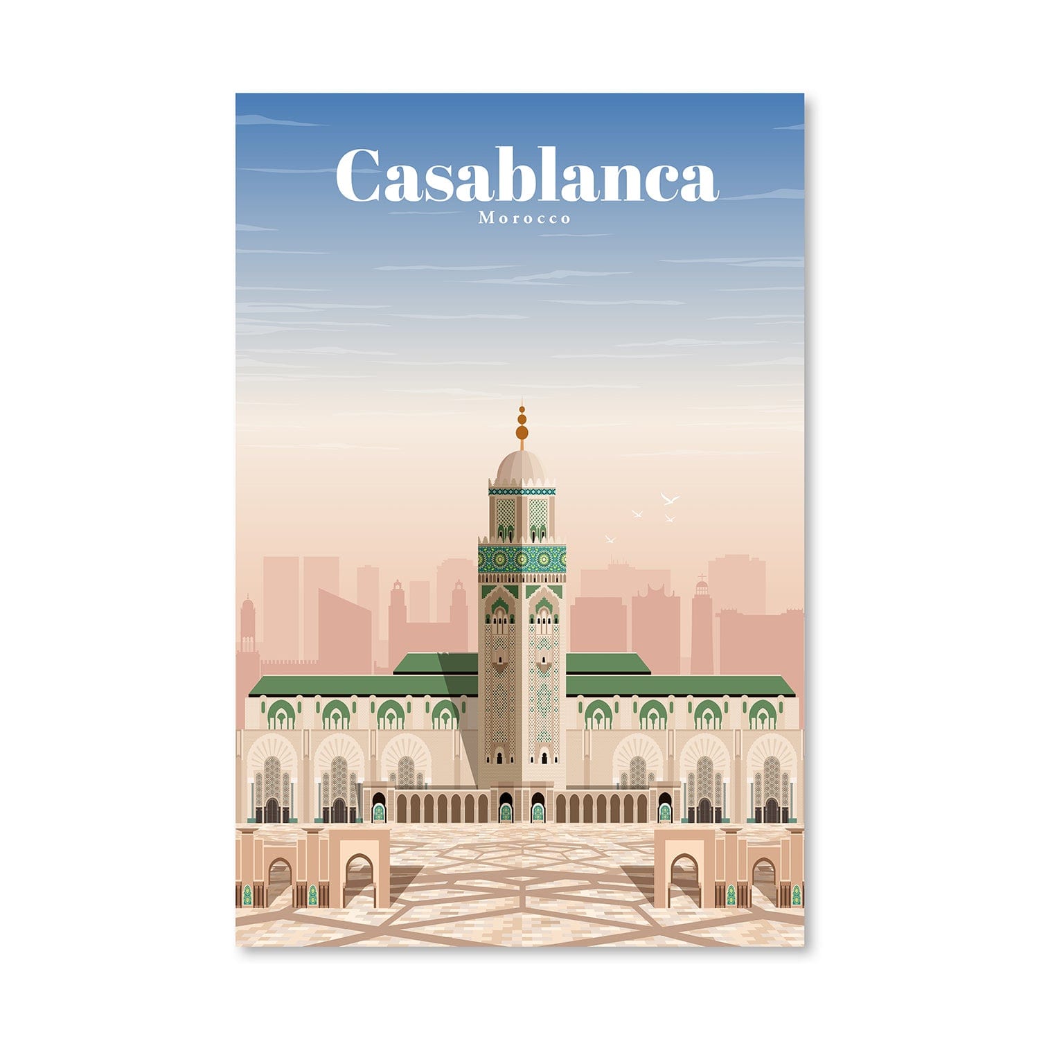 Casablanca Canvas - Studio 324 Art Clock Canvas