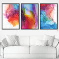 Cascading Color Canvas Art Clock Canvas