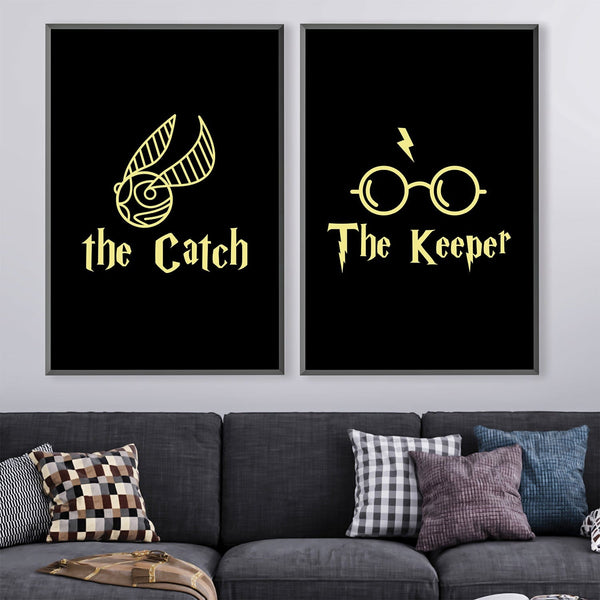 Catch and Keeper Canvas Art Clock Canvas