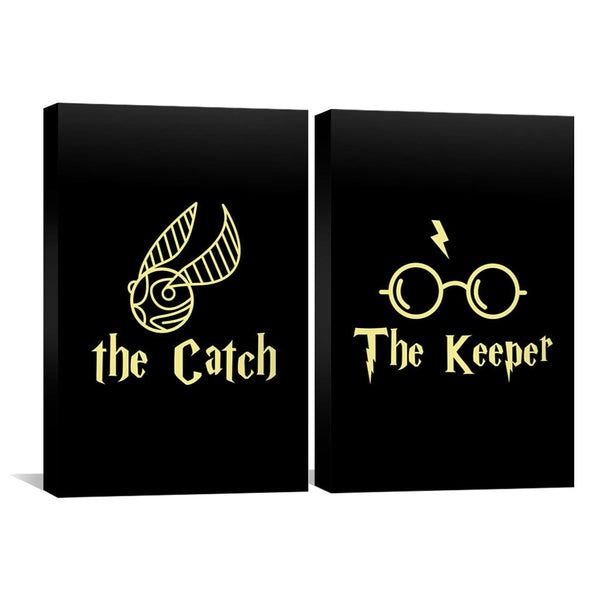 Catch and Keeper Canvas Art Clock Canvas