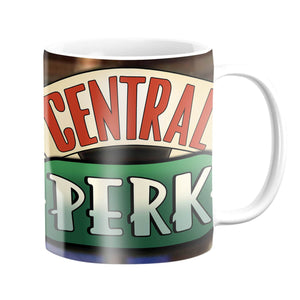 Central Perk Mug Mug White Clock Canvas