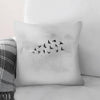 Charcoal Nature A Cushion Cushion 45 x 45cm Clock Canvas
