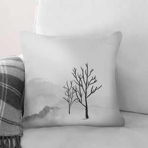 Charcoal Nature B Cushion Cushion 45 x 45cm Clock Canvas