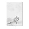 Charcoal Nature Canvas Art B / 30 x 45cm / Unframed Canvas Print Clock Canvas