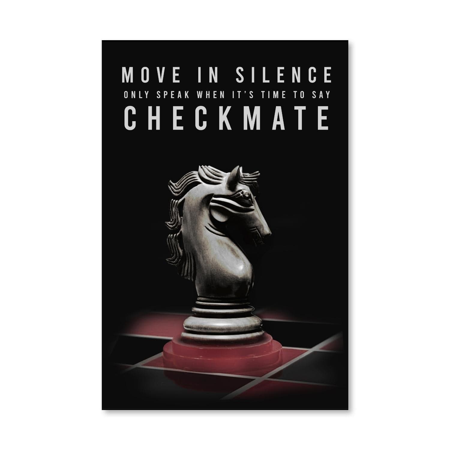 Checkmate Canvas Art Clock Canvas