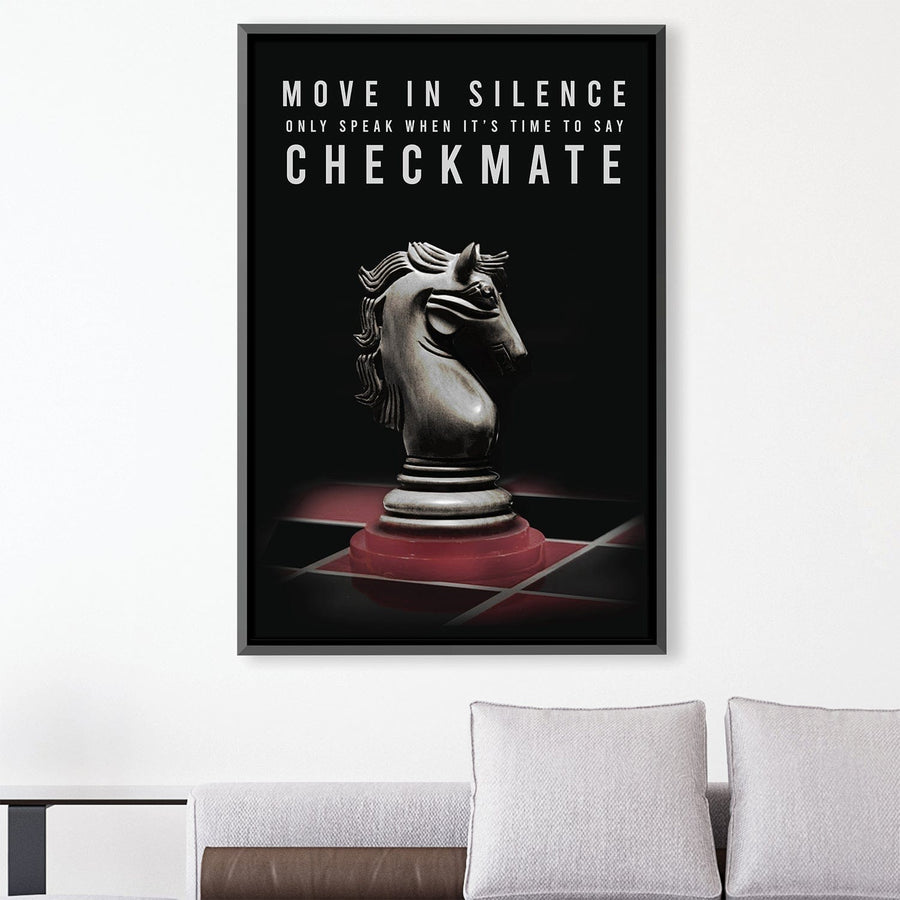 Checkmate Canvas Art Clock Canvas