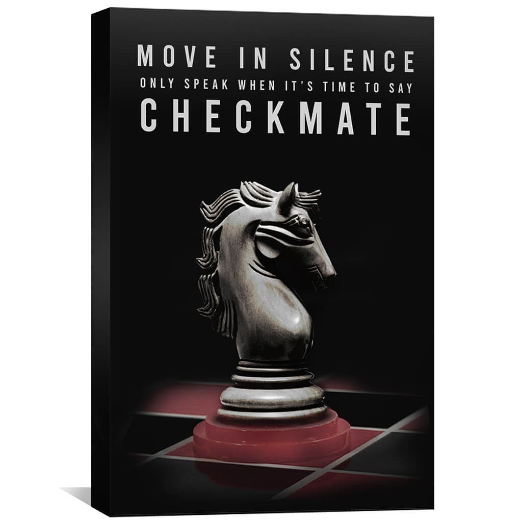 Checkmate Canvas Art Clock Canvas