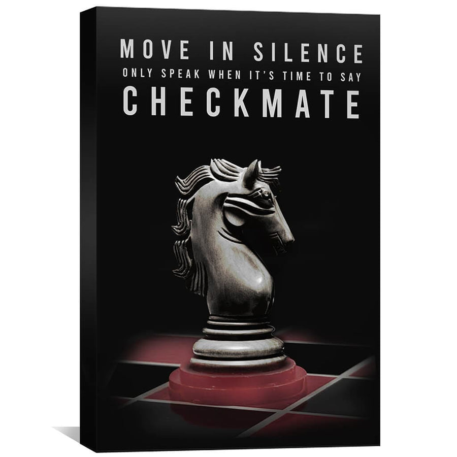Checkmate Canvas Art Clock Canvas