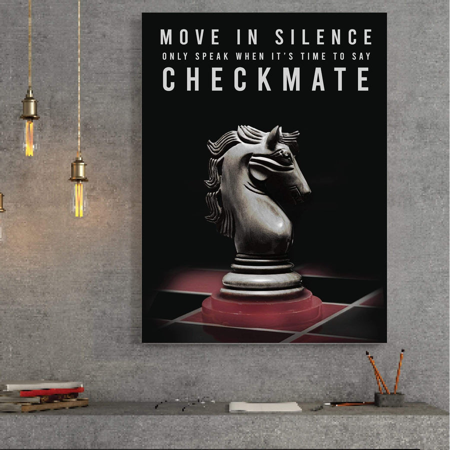 Checkmate Clock Canvas