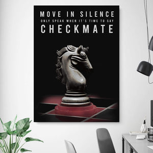 Checkmate Clock Canvas