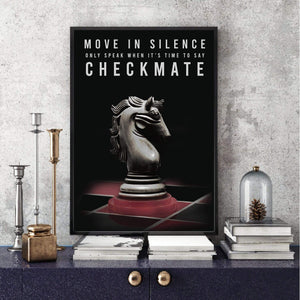 Checkmate Clock Canvas