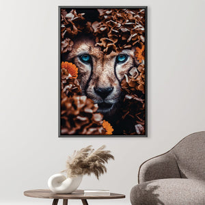 Cheetah Canvas Art 30 x 45cm / Unframed Canvas Print Clock Canvas