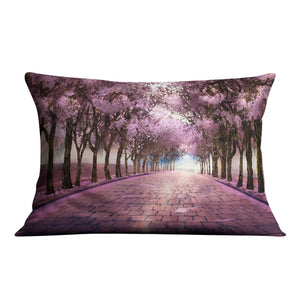 Cherry Blossom Strolls Cushion Cushion 48 x 33cm Clock Canvas