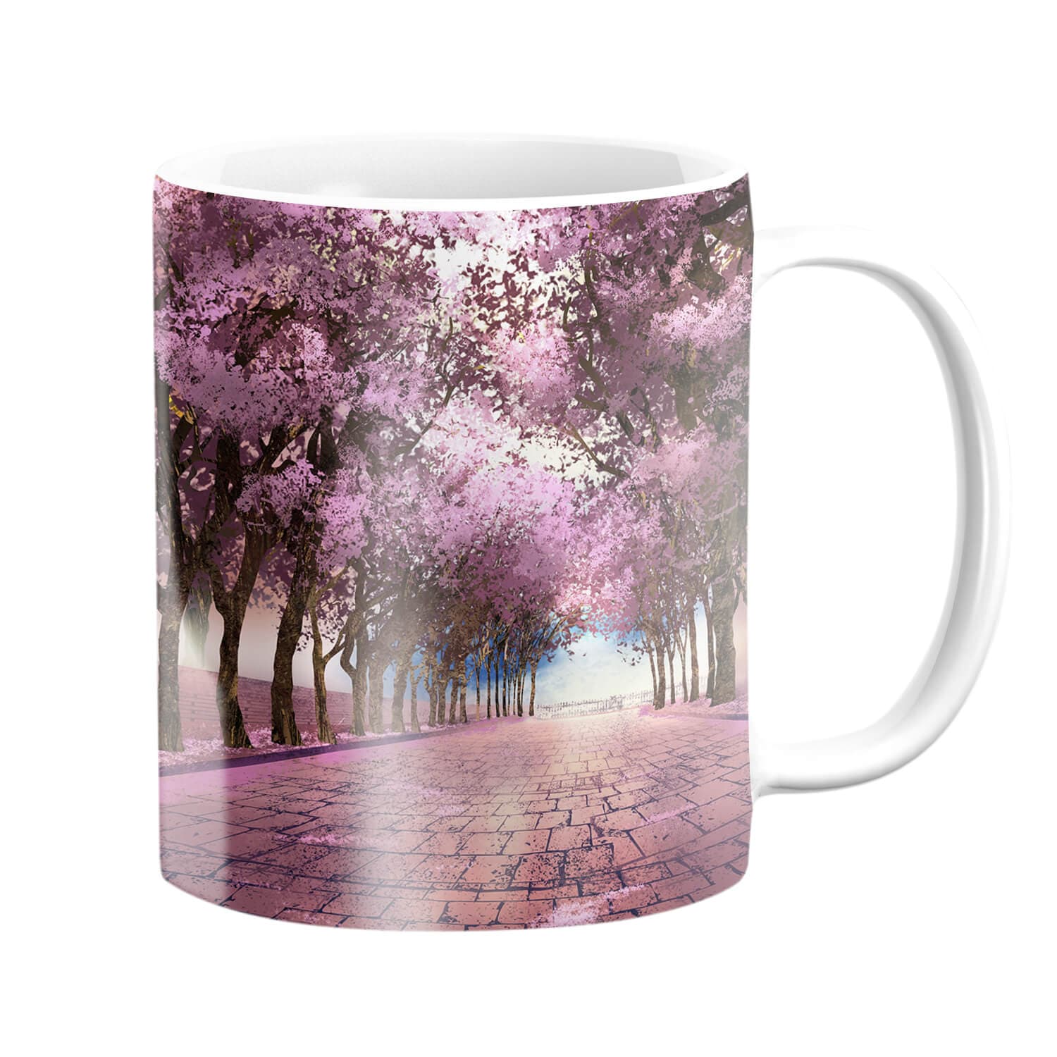 Cherry Blossom Strolls Mug White product thumbnail
