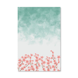 Cherry Blossoms In The Sky Canvas Art Clock Canvas
