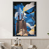 Chrysler Sky Canvas Art Clock Canvas