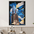 Chrysler Sky Canvas Art Clock Canvas