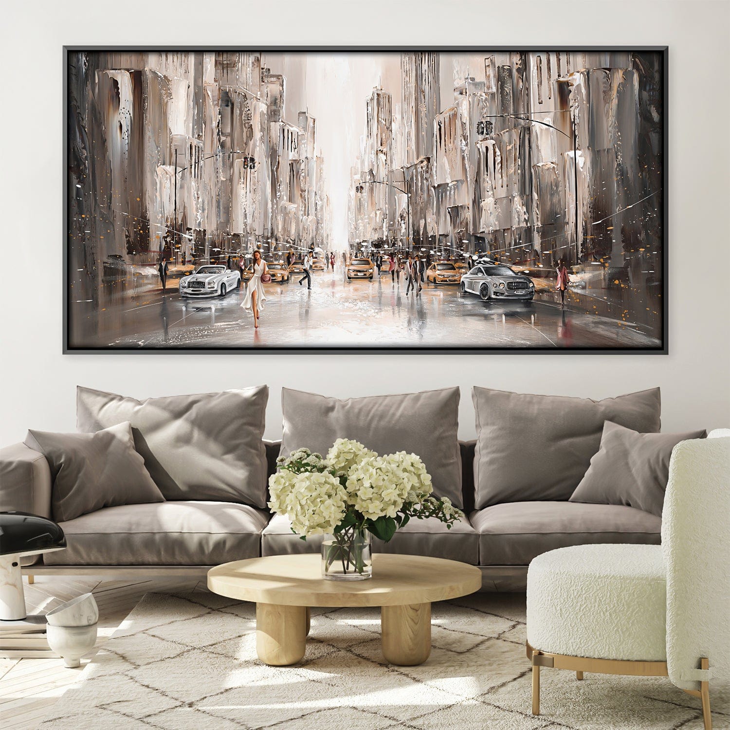 City Life, New York Canvas product thumbnail