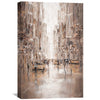City Vibes, New York Canvas Art Clock Canvas