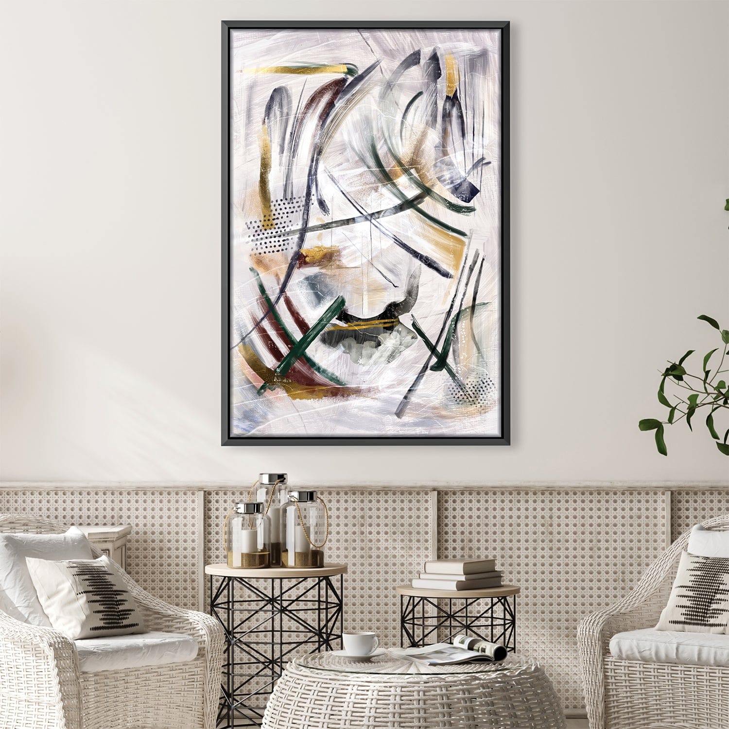 Clarity in The Abstract Canvas Art 30 x 45cm / Unframed Canvas Print Clock Canvas