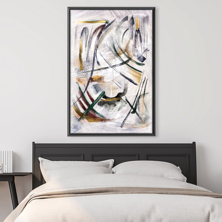 Clarity in The Abstract Canvas Art Clock Canvas