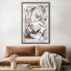 Clarity in The Abstract Canvas Art Clock Canvas