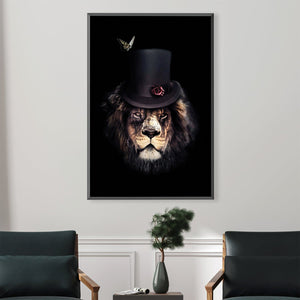 Classy Lion Canvas Art 30 x 45cm / Unframed Canvas Print Clock Canvas