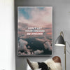 Cloud Dreams Clock Canvas