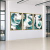Clouded Abstract Canvas Art Clock Canvas