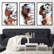 Clouded Woman Canvas – ClockCanvas