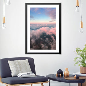 Cloudy Horizon Print Art 30 x 45cm / Unframed Print Clock Canvas