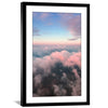 Cloudy Horizon Print Art Clock Canvas