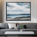 Cloudy Skies Canvas Art Clock Canvas